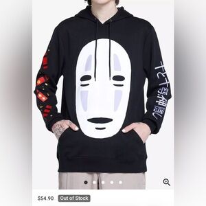 Studio Ghibli Spirited Away No-Face Jumbo Graphic Hoodie, Ghibli Holiday Collect